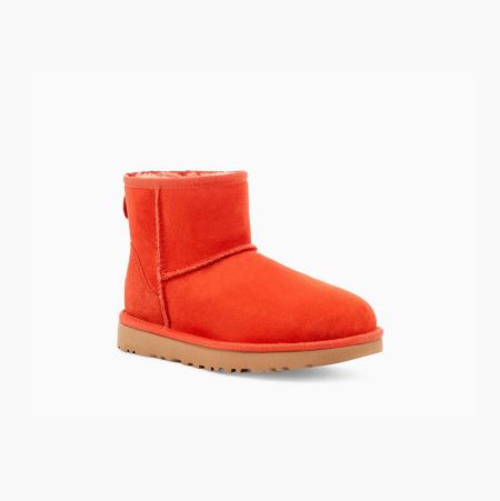 UGG Classic Mini II Orange Boots for Women (HRUI82596)